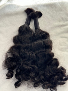 Raw Indian Bulk Hair - Curly